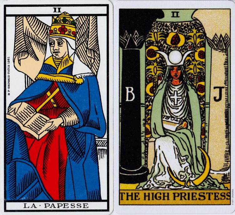 2. La Papisa / La Gran Sacerdotisa : Saber, Meditación, Paciencia