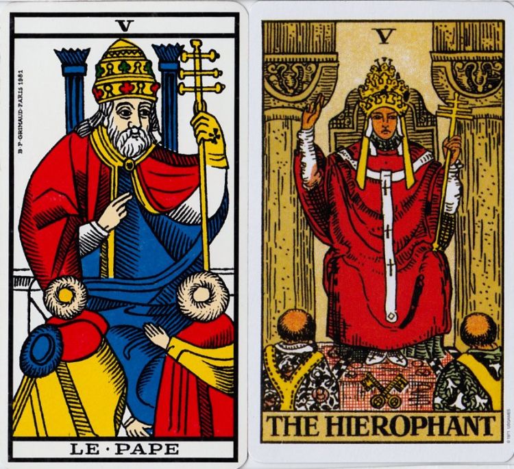 5. El Papa / El Hierofante : Moralidad, Lealtad, Apertura