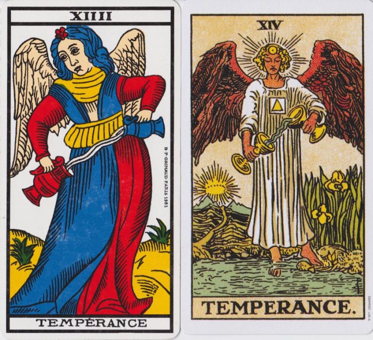 14. Templanza : Moderación, Equilibrio, Conciliación