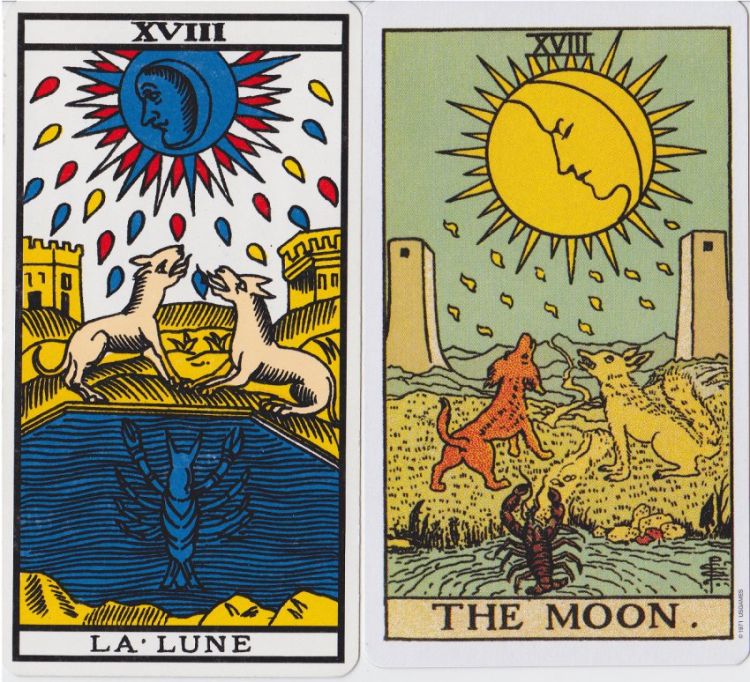 18. La Luna : Profundidad, Seriedad, Intuición, Inconsciente